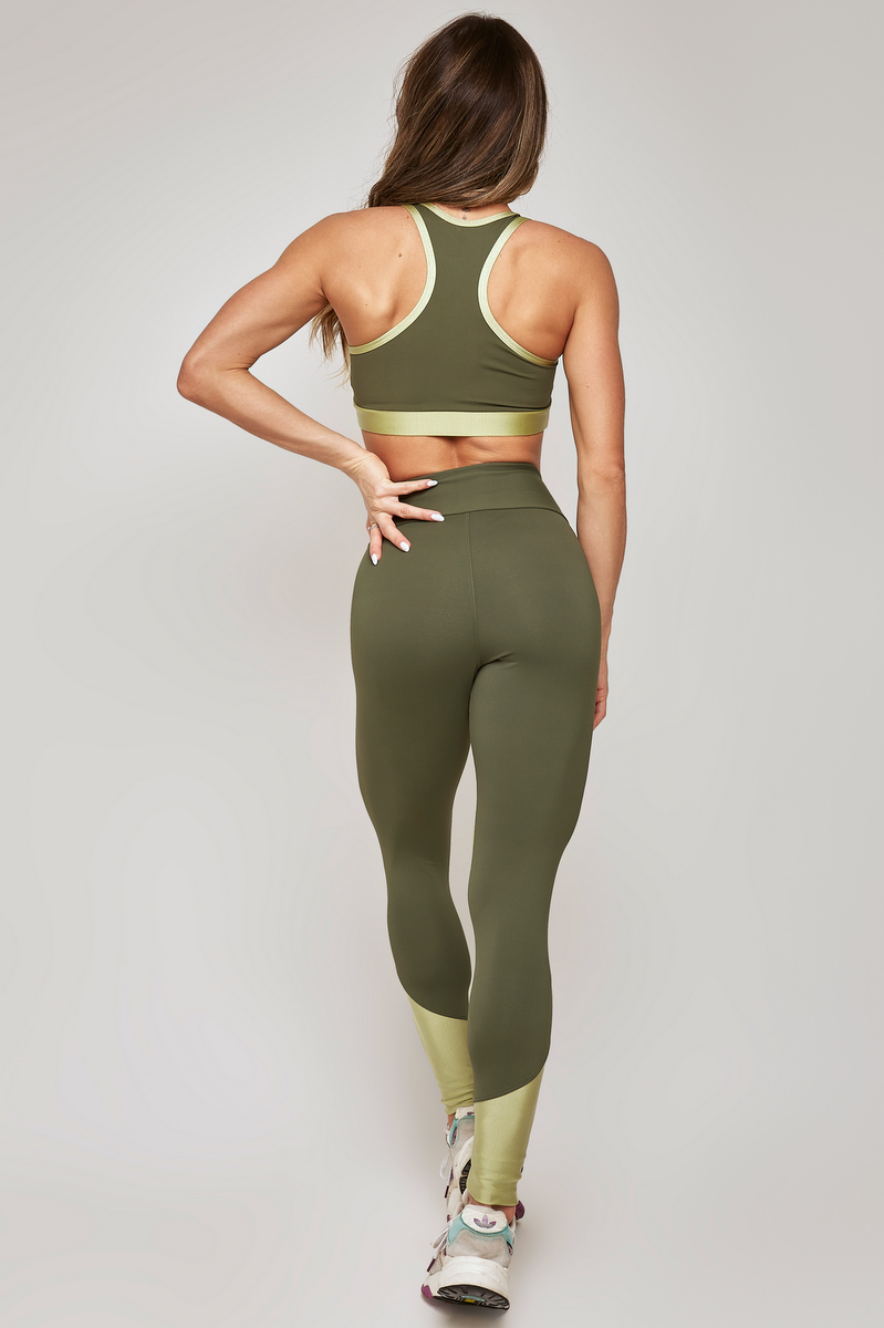 Lets Gym - Green Elegance Leggings - 2207VD