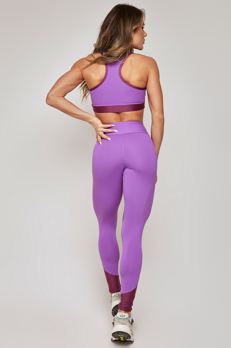 Lets Gym - Violet Elegance Legging - 2207VT