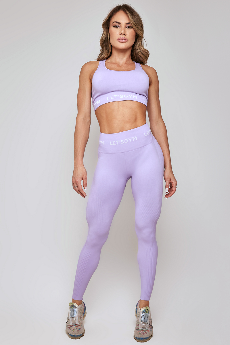 Lets Gym - Lilac Seamless Sport Legging - 2229LS