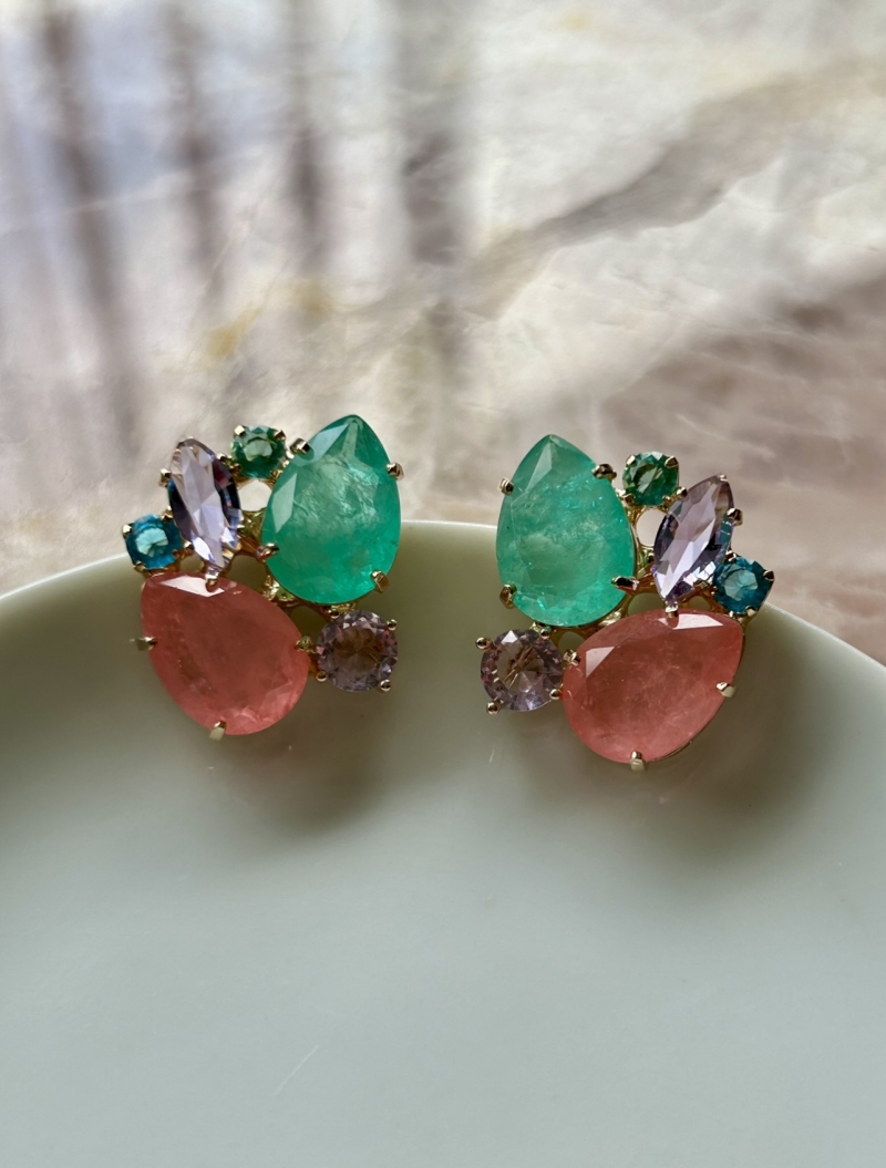 Mikabe - Candy Colors Fusion Party Earring - MK1690