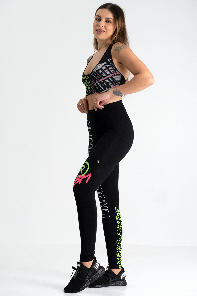 Labellamafia - Legging Casual Flow Preto Labellamafia - 32051