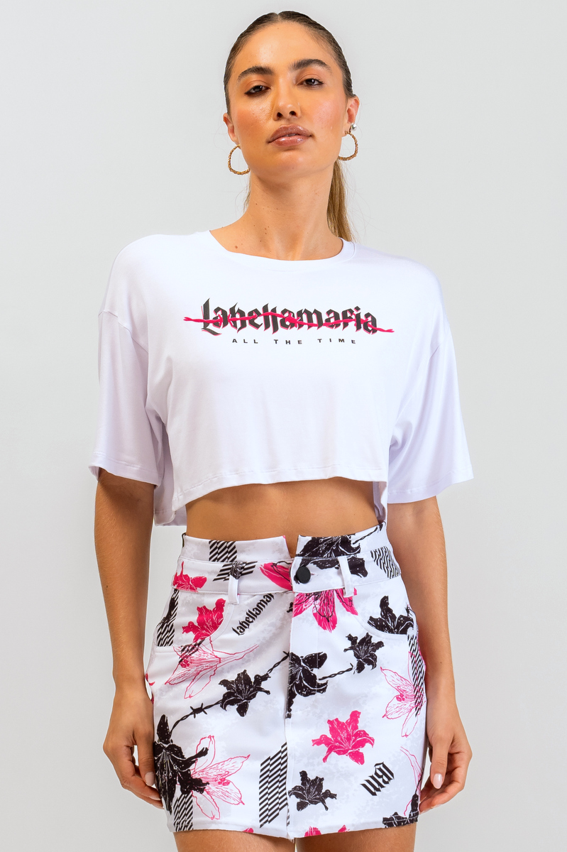 Labellamafia - Cropped Chemical Branco Labellamafia - 30852