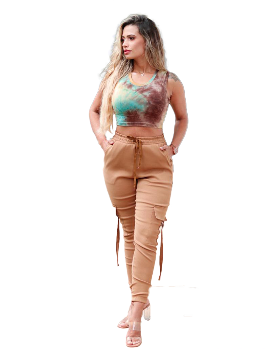 EVE - Cropped Eve Regata Estampado - EVE04