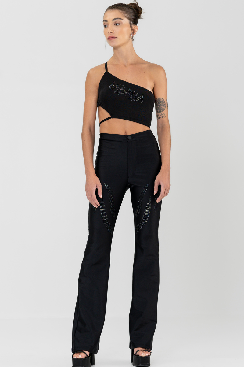 Labellamafia - Labellamafia Black Stimulus Pants - 30245