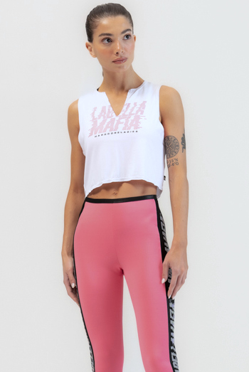 Labellamafia - Cropped Malha Hardcore Ladies Branco Labellamafia - 31688