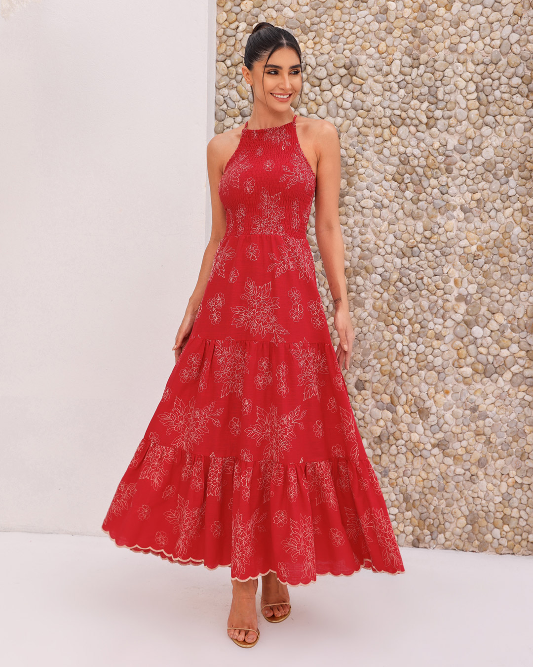 Dot Clothing - Dress Dot Clothing Longuete Laise Red - 2160VERMELHO