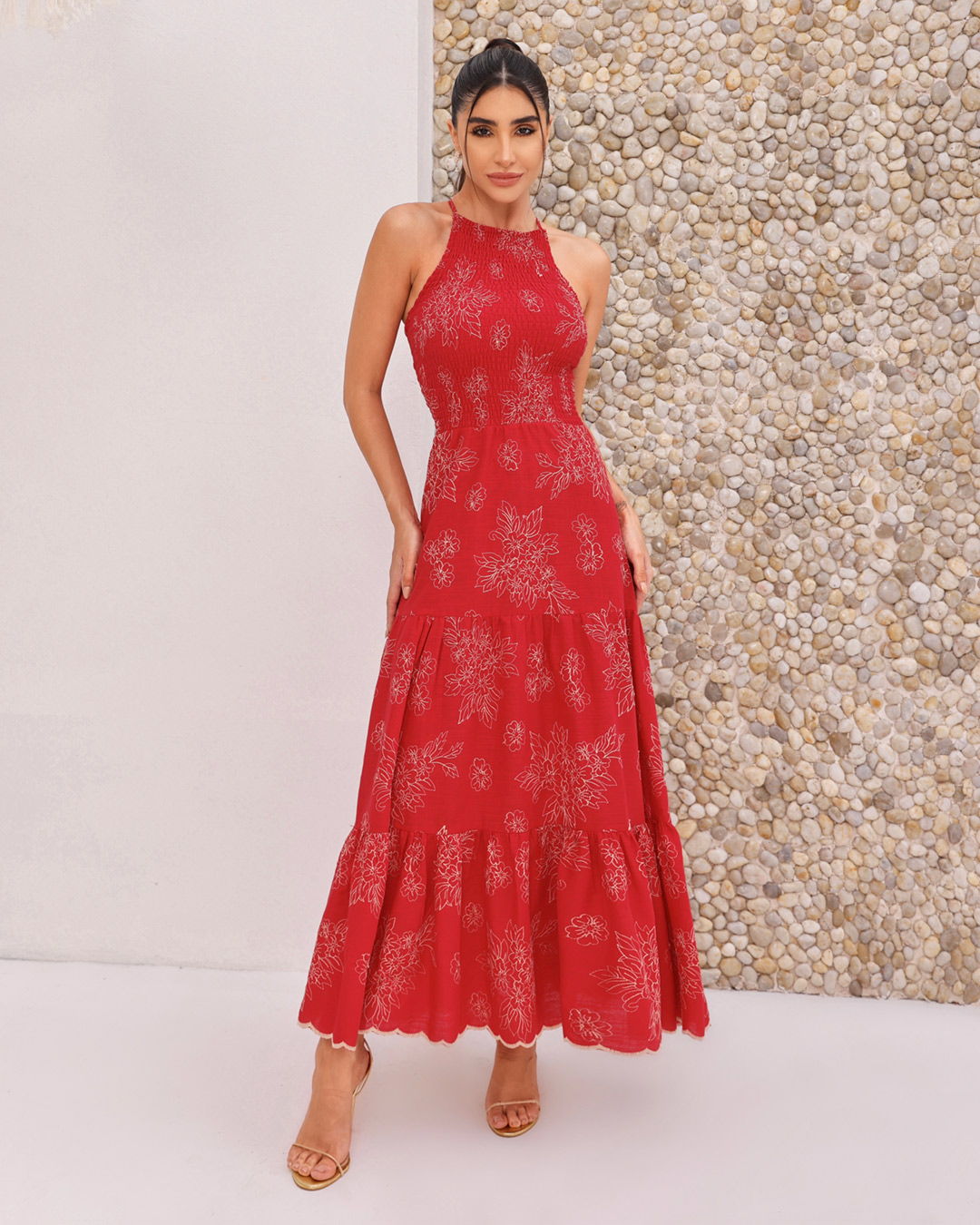 Dot Clothing - Dress Dot Clothing Longuete Laise Red - 2160VERMELHO