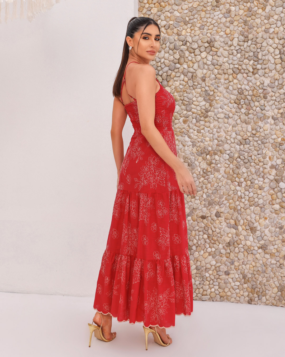 Dot Clothing - Dress Dot Clothing Longuete Laise Red - 2160VERMELHO