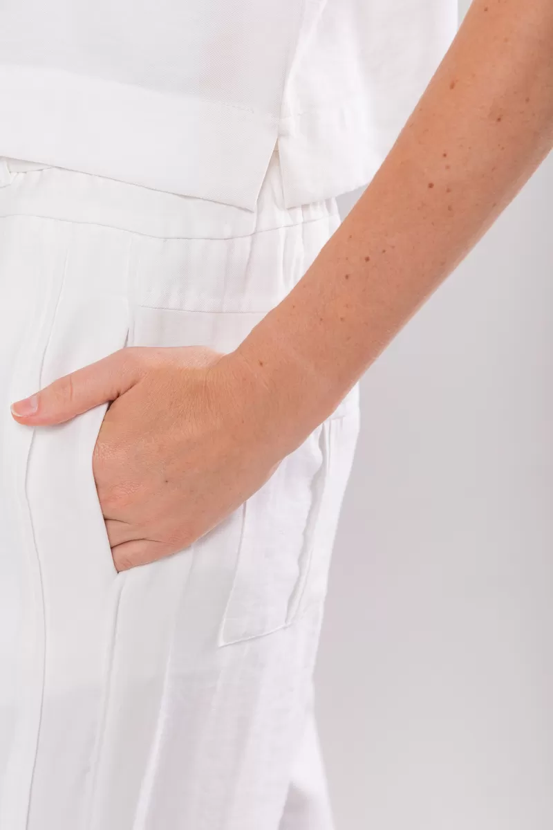 Hidrogênio - TAILORED BLOUSE WITH V-NECK OFF WHITE - 19823018 Hidrogênio - TAILORED BLOUSE WITH V-NECK OFF WHITE - 19823018