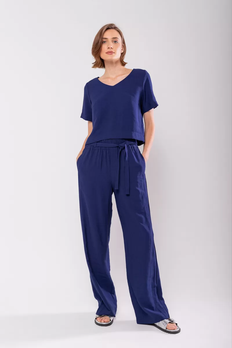 Hidrogênio - TAILORED BLOUSE WITH ECLIPSE V-NECK - 19823207 Hidrogênio - TAILORED BLOUSE WITH ECLIPSE V-NECK - 19823207
