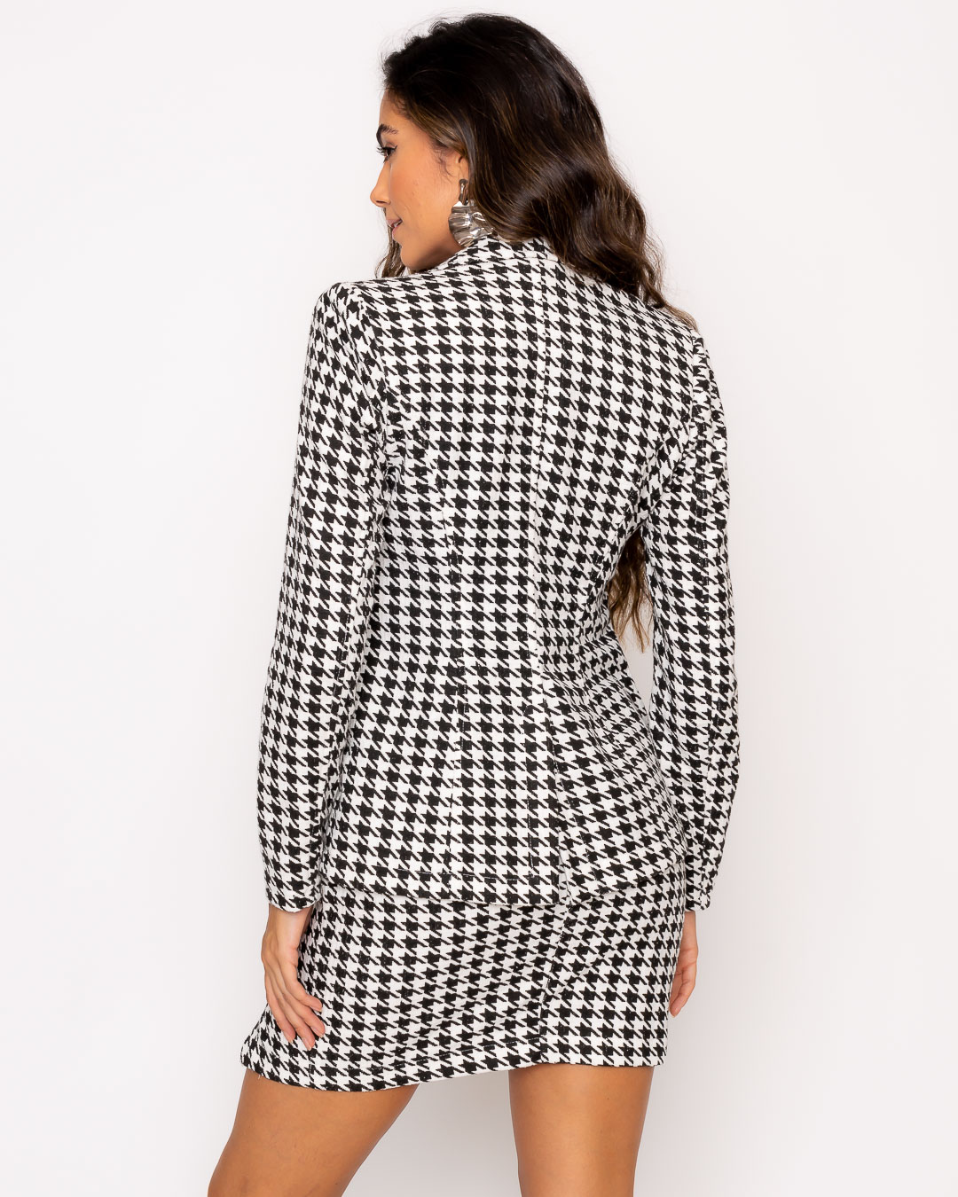 Miss Misses - Miss Misses Blazer With Black Checkered Button - 19146PRETO