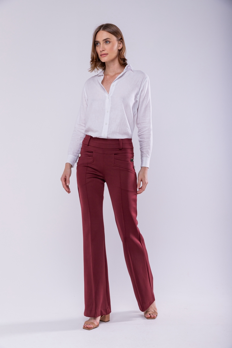 Hidrogênio - BLACKBERRY FLARE PANTS - 19507097