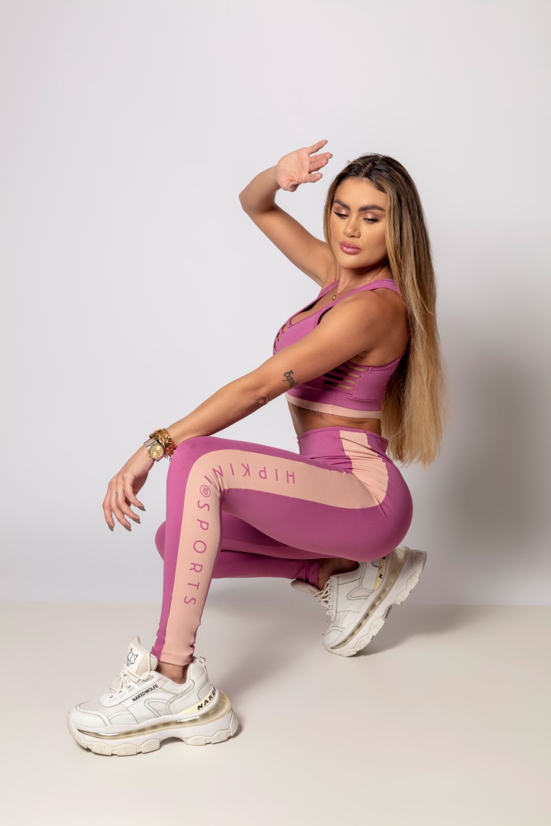 Hipkini - Heaven Pink Leggings with Cutout on the Side - 33330349