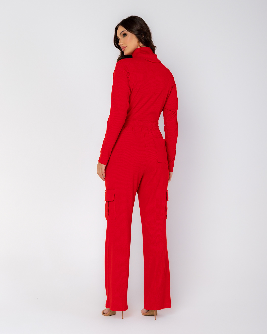 Miss Misses - Pants Miss Misses Pantalona With Pockets Red - D0020VERMELHO