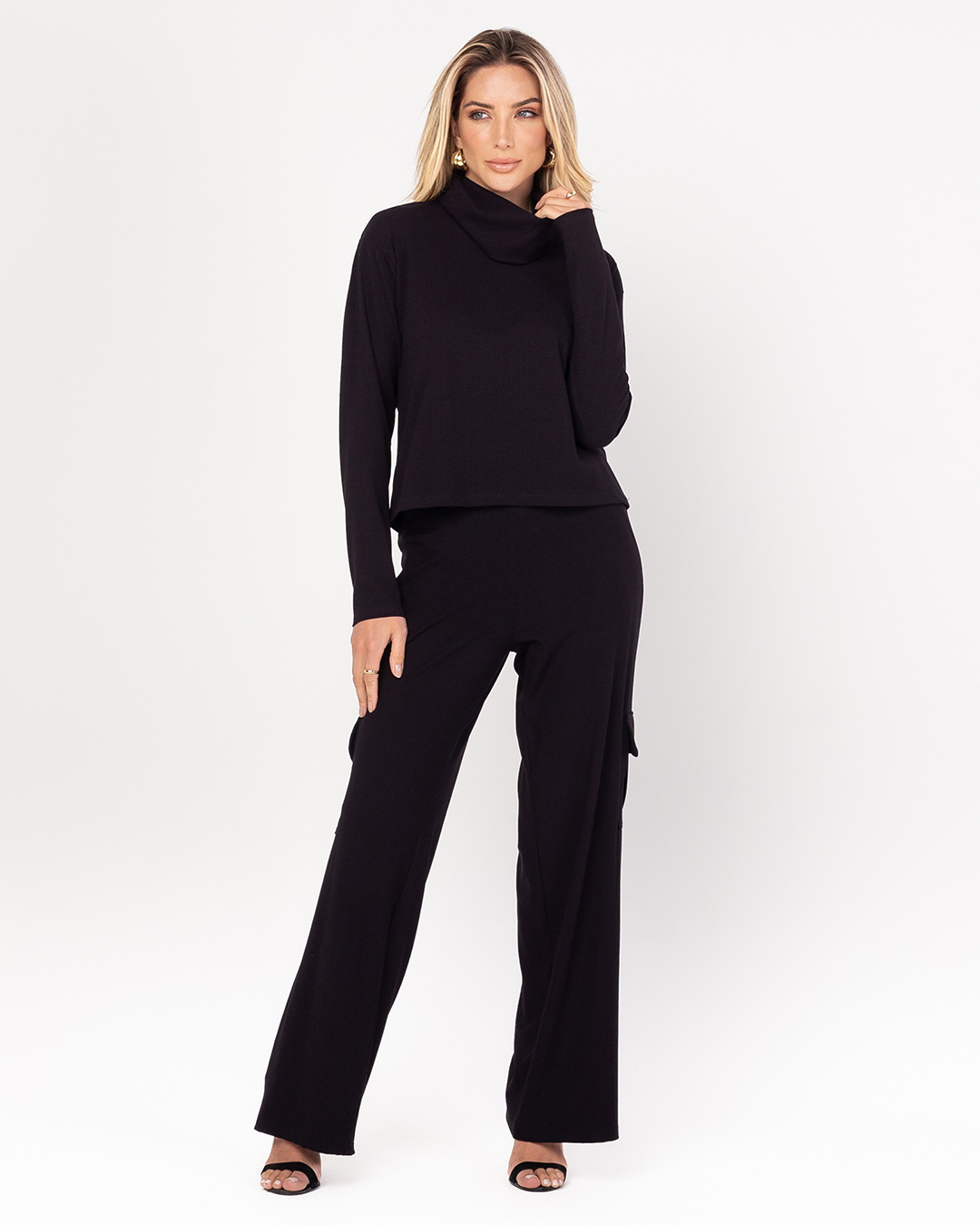 Miss Misses - Pants Miss Misses Pantalona With Pockets Black - D0020PRETO