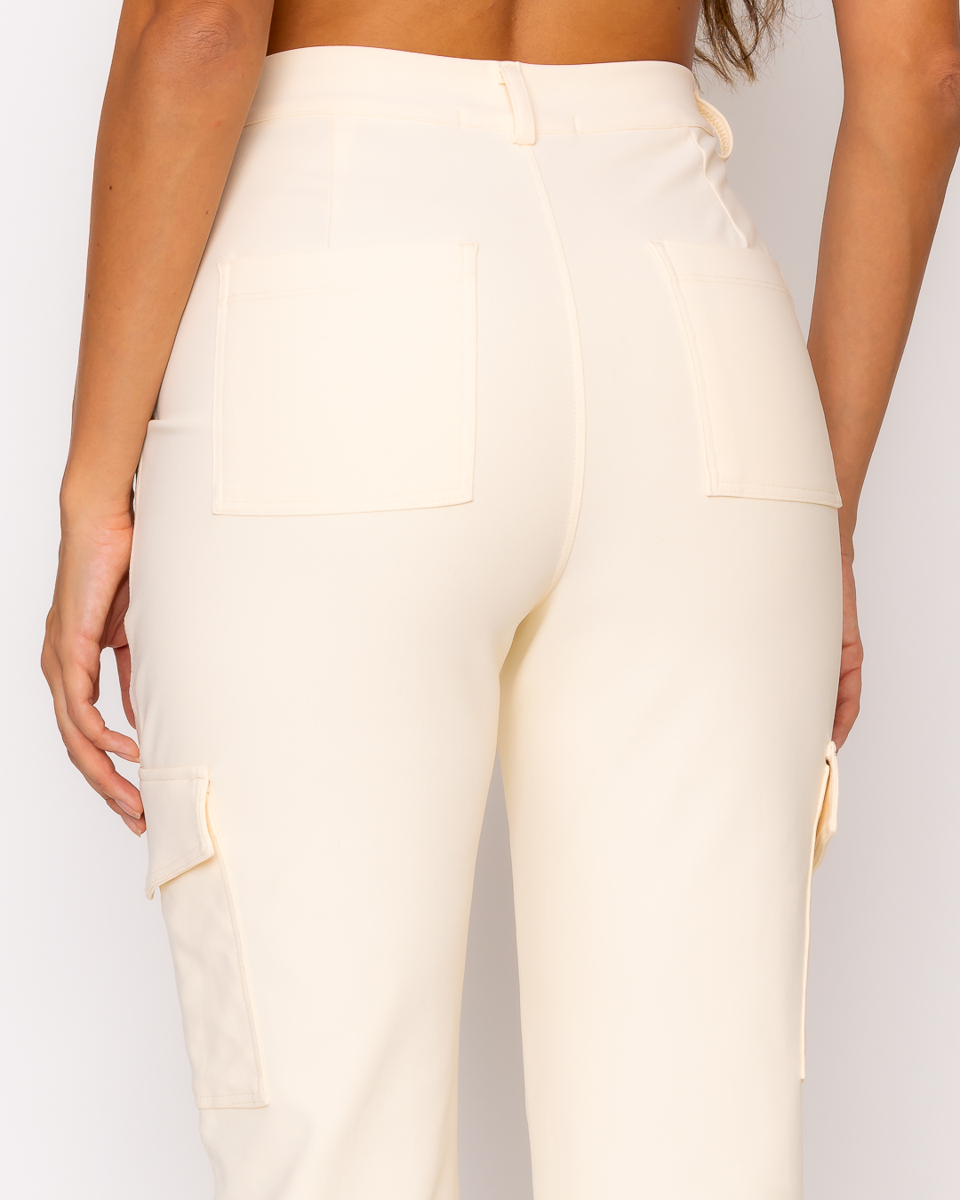 Miss Misses - Miss Misses Pants With Pockets On The Sides Beige - 19104OFF