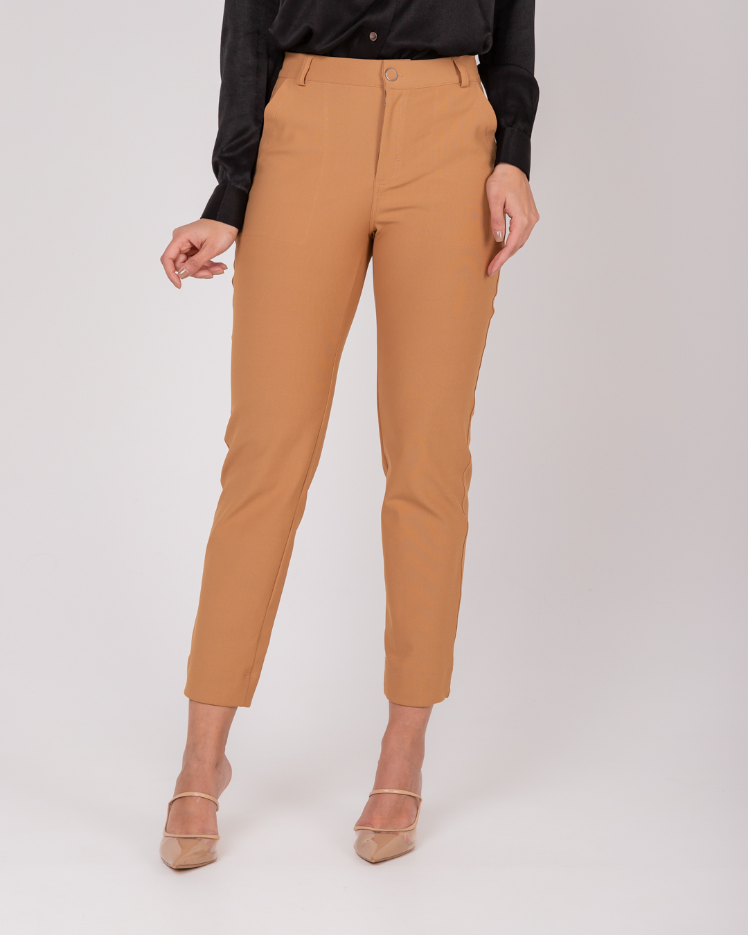 Miss Misses - Pants Miss Misses Tailoring With Pockets Caramel - 54068BEGE