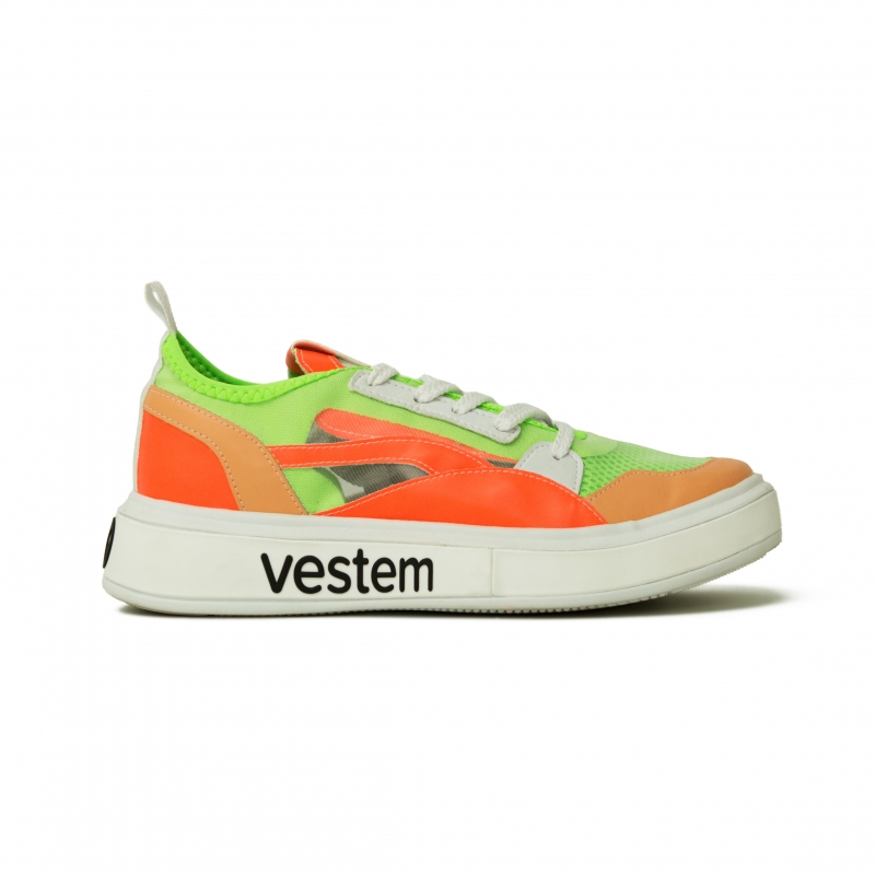 Vestem - Frida Multicolor Neon Green/Orange Sneakers - TE20C0498