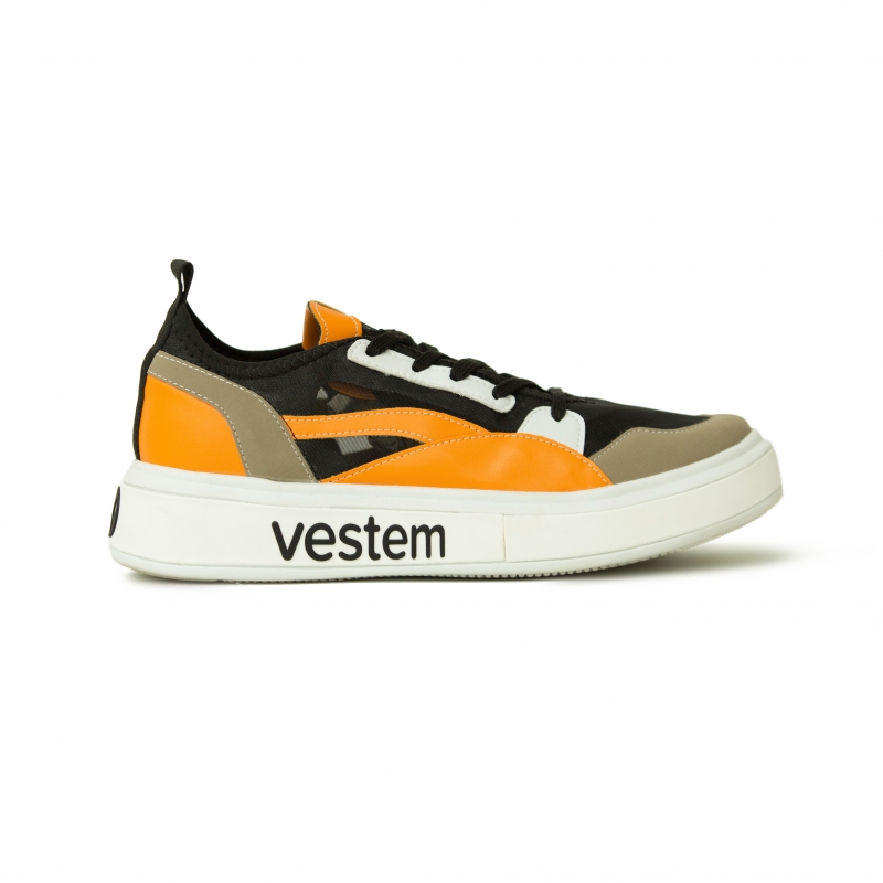 Vestem - Frida Multicolor Black/Orange Sneakers - TE20C0499