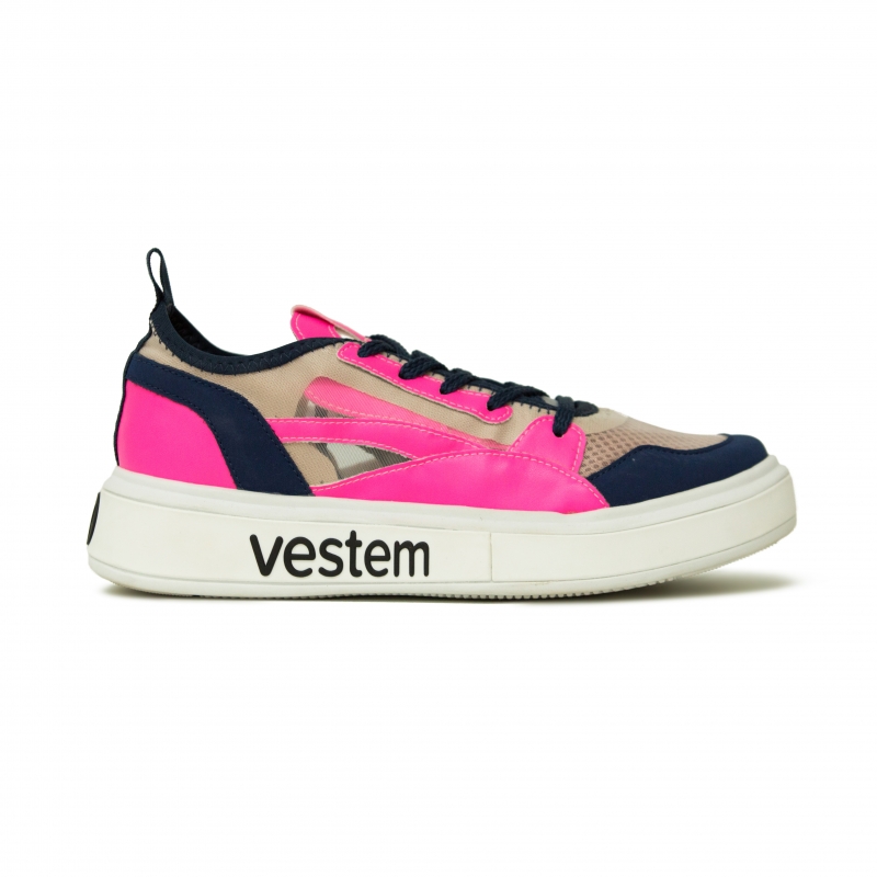 Vestem - Tenis Frida Multicolor Marinho/Pink Neon - TE20C0500