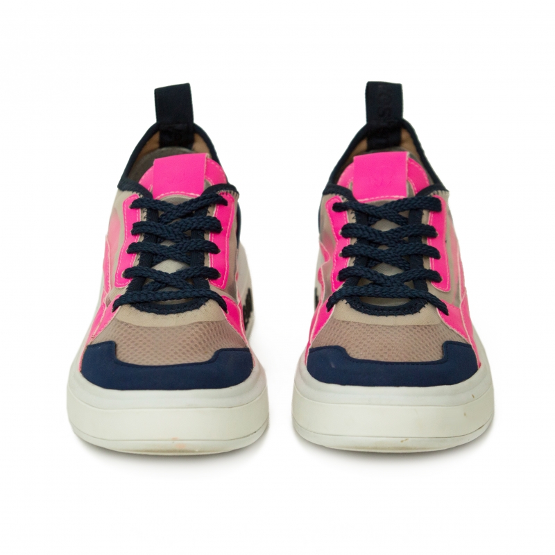 Vestem - Frida Multicolor Navy/Pink Neon Sneakers - TE20.C0500