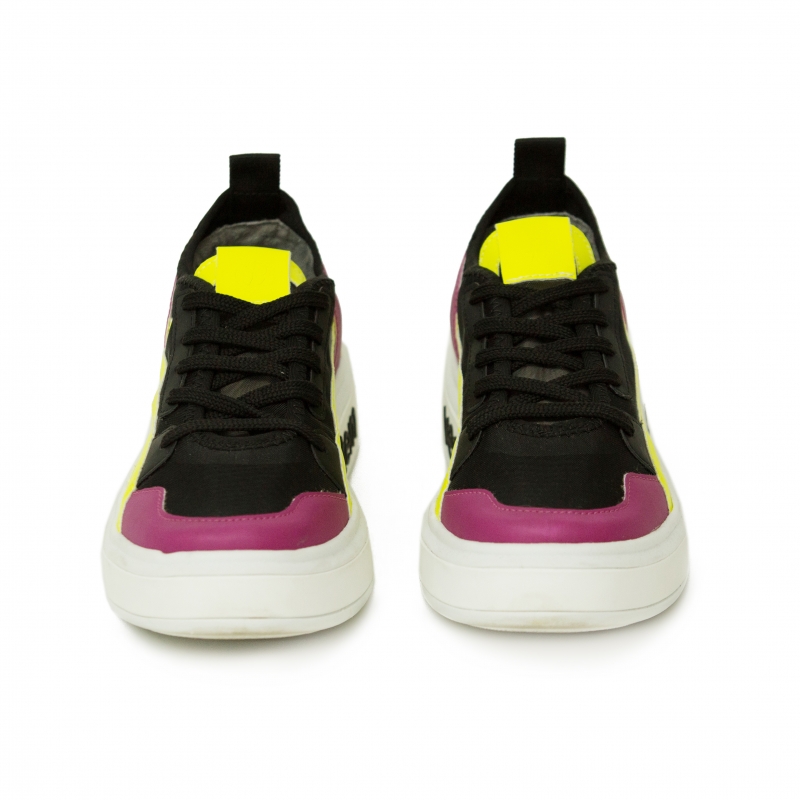 Vestem - Tenis Frida Multicolor Preto/Amarelo Neon - TE20C0311