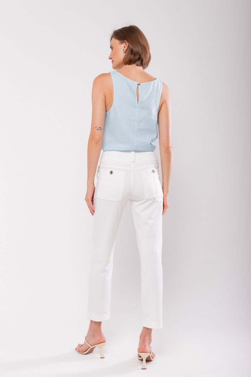 Hidrogênio - ORQUIDEA FISHERMAN PANTS OFF WHITE - 19818018