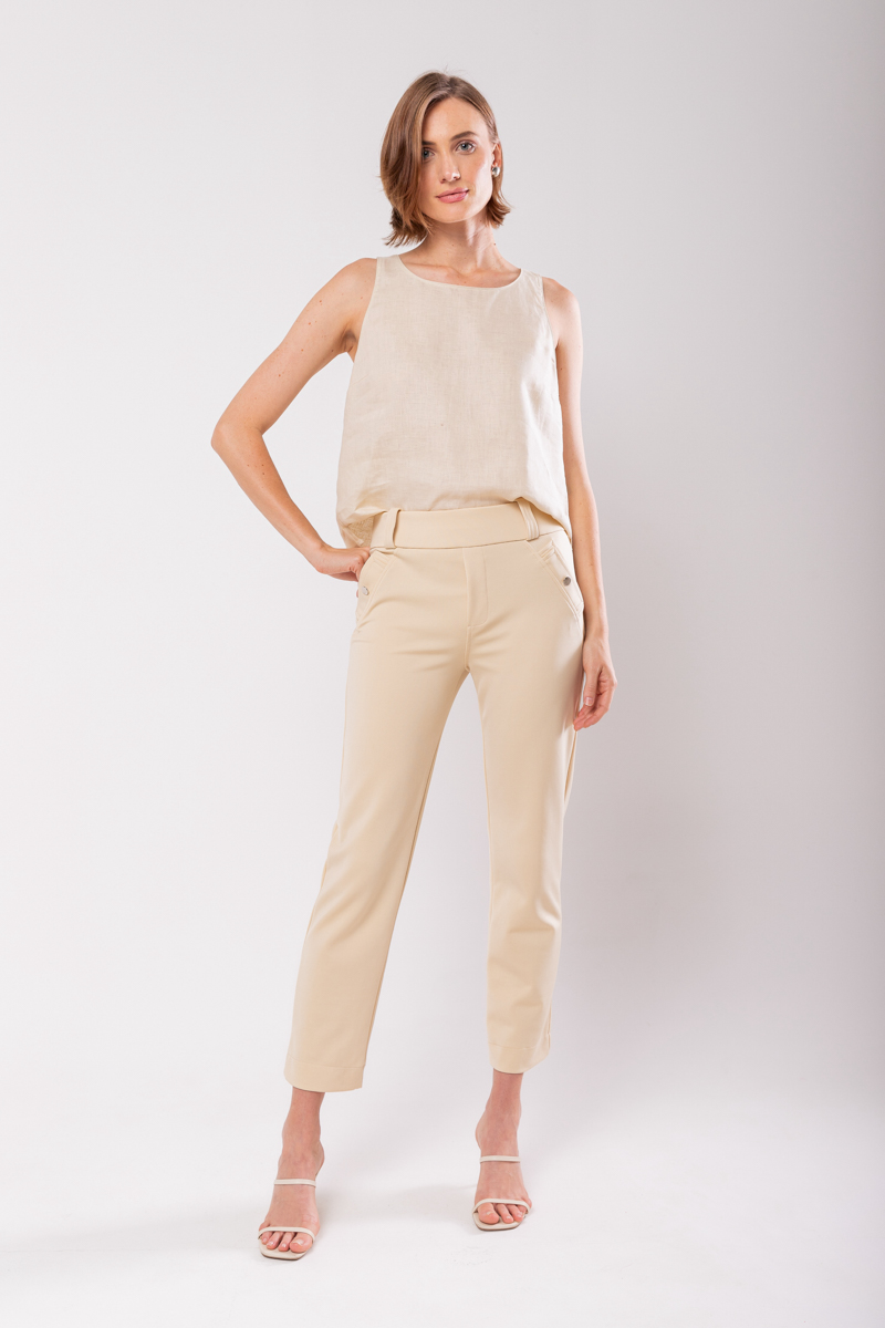 Hidrogênio - JULLY CREME FISHERMAN PANTS - 19643016