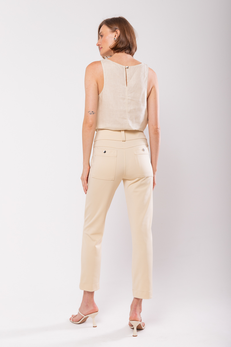 Hidrogênio - JULLY CREME FISHERMAN PANTS - 19643016