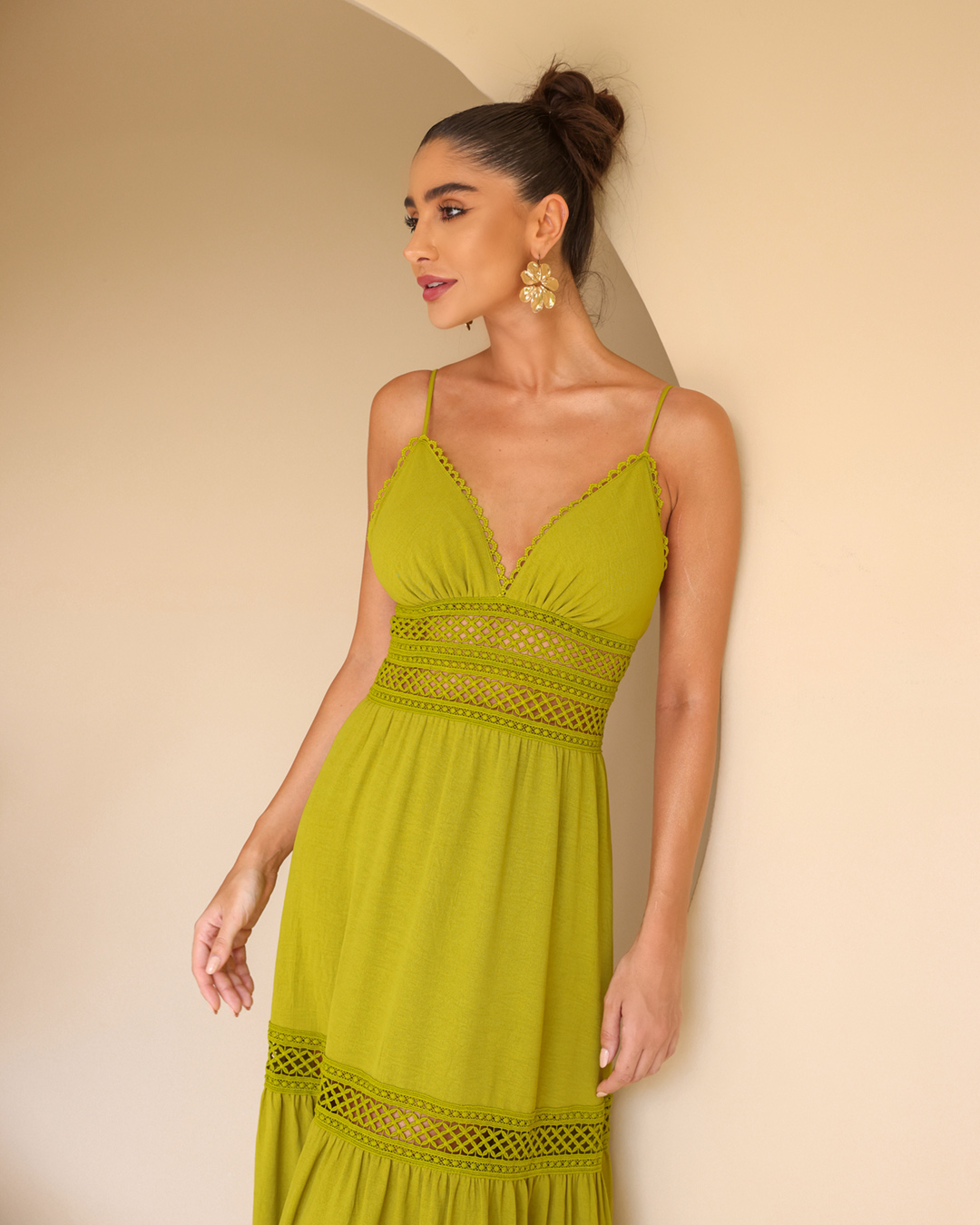 Dot Clothing - Dress Dot Clothing Long Strap Green - 2137VERDE