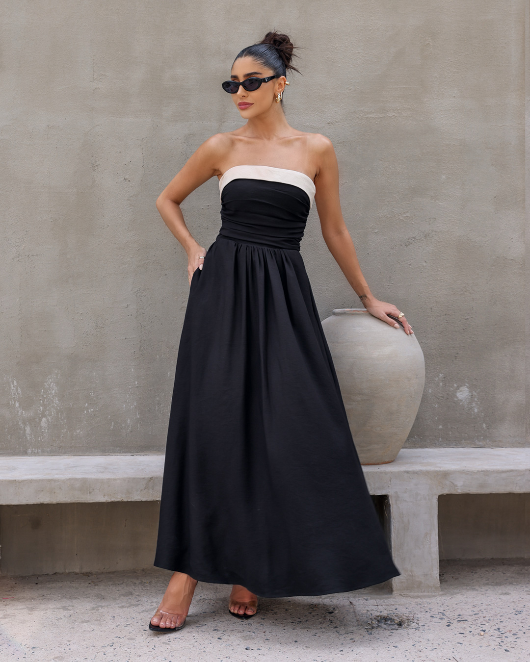Dot Clothing - Dress Dot Clothing Longuete TQC Black - 2161PRETO