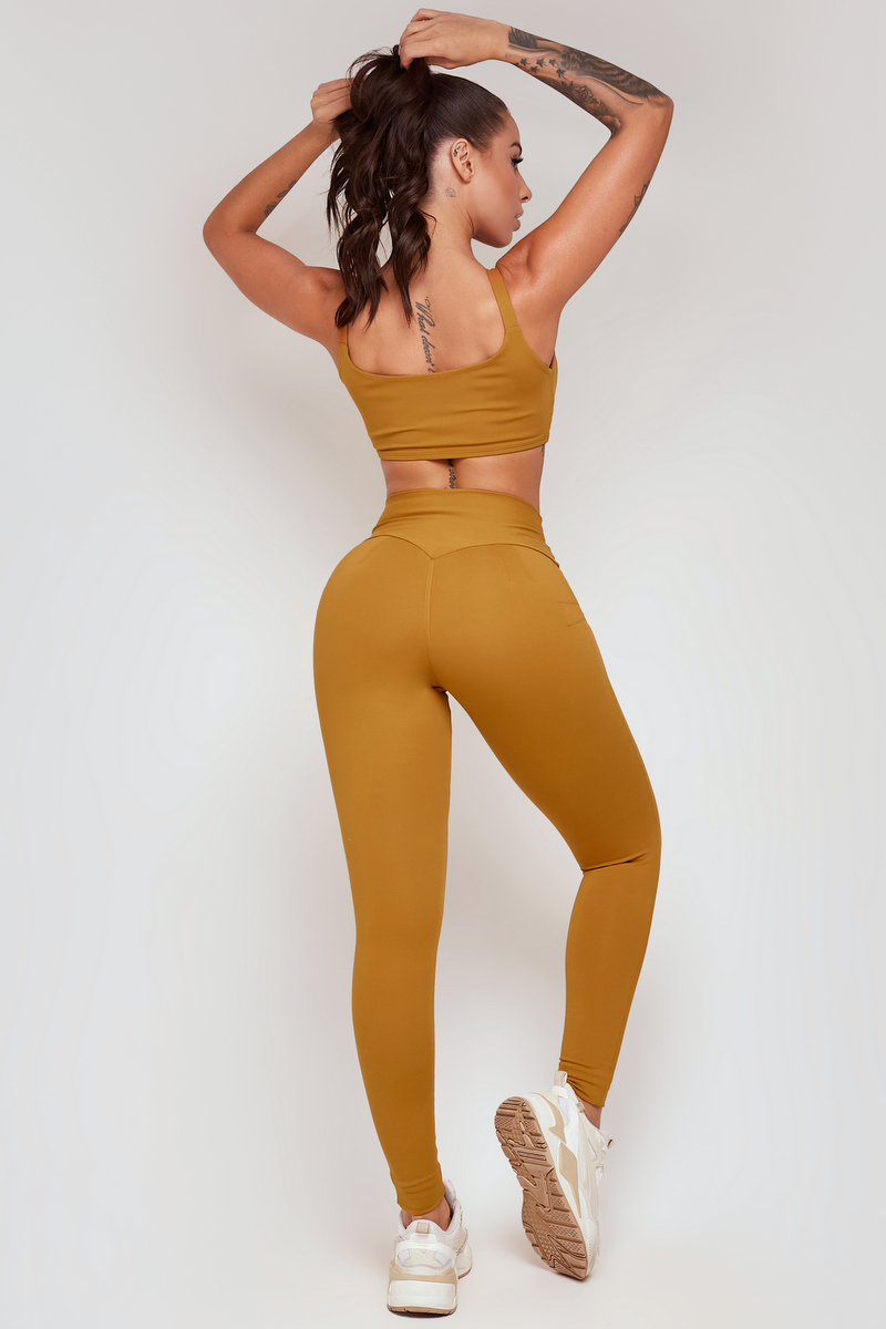 Lets Gym - Legging Basic Colors Caramelo - 1713DCM