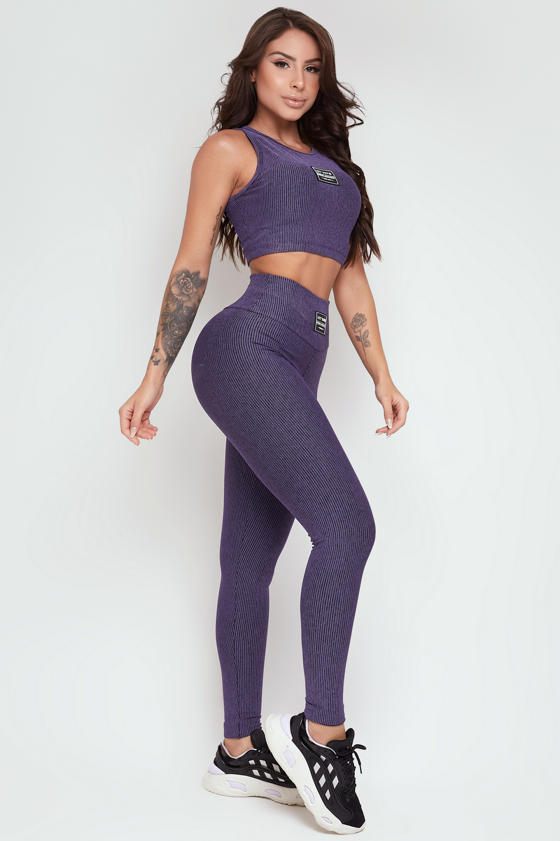 Lets Gym - Legging Basic Colors Lilac - 2363LS