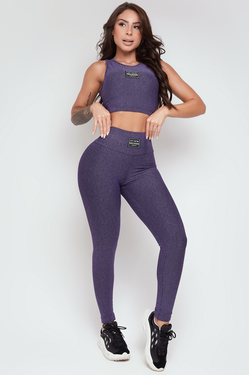 Lets Gym - Legging Basic Colors Lilac - 2363LS