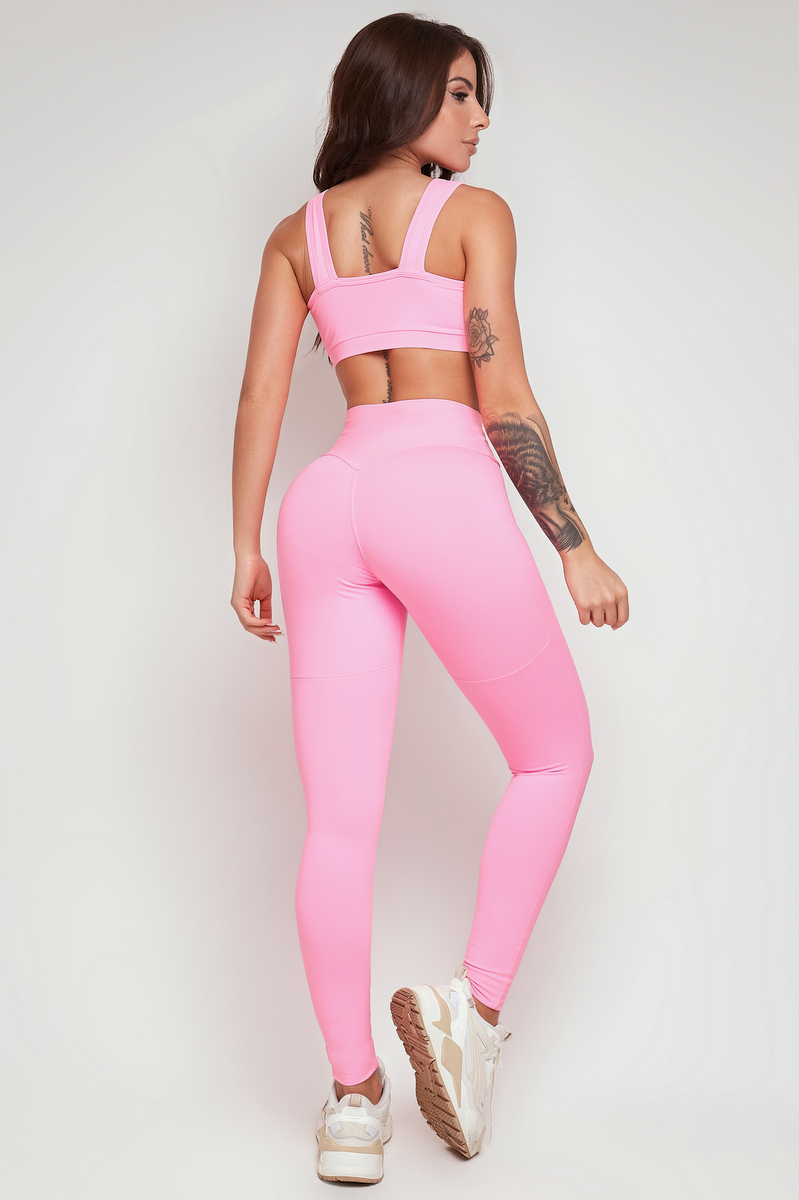 Lets Gym - Legging Candy Rosa Neon - 2305RON