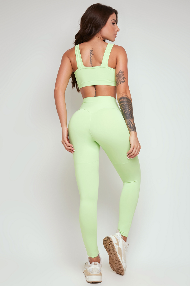 Lets Gym - Neon Green Candy Leggings - 2305VDN