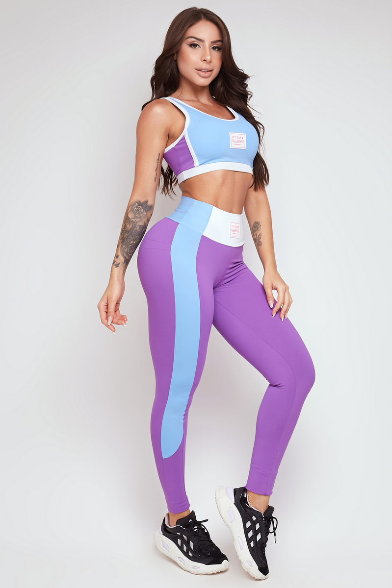 Lets Gym - Legging Focus Lavanda - 2334LV