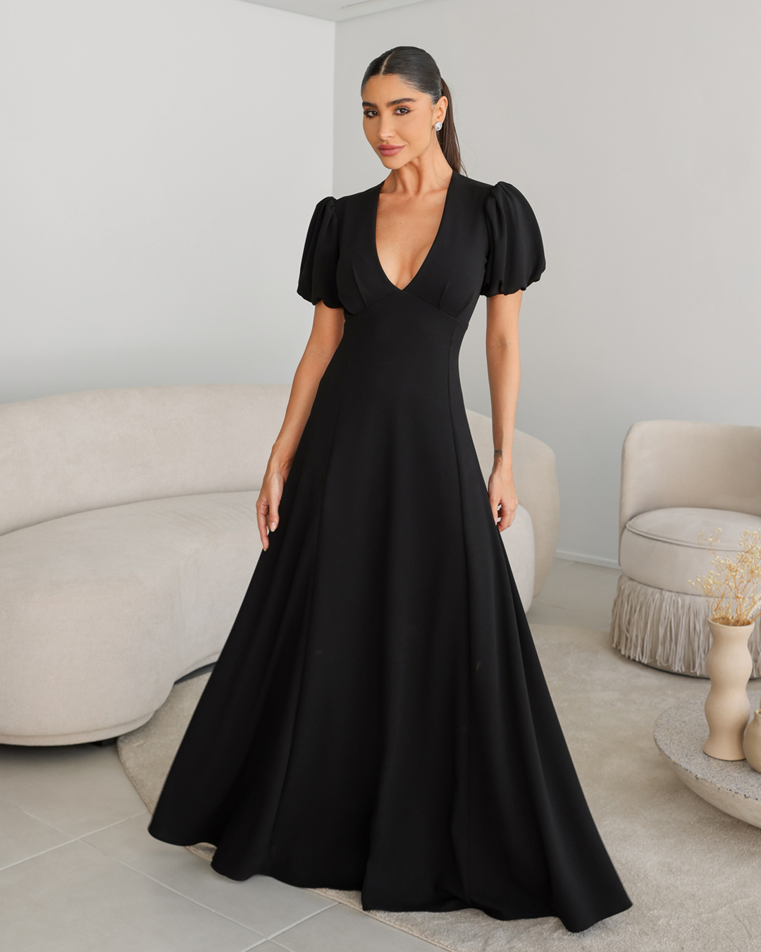 Dot Clothing - Dress Dot Clothing Long Sleeve Black - 2106PRETO