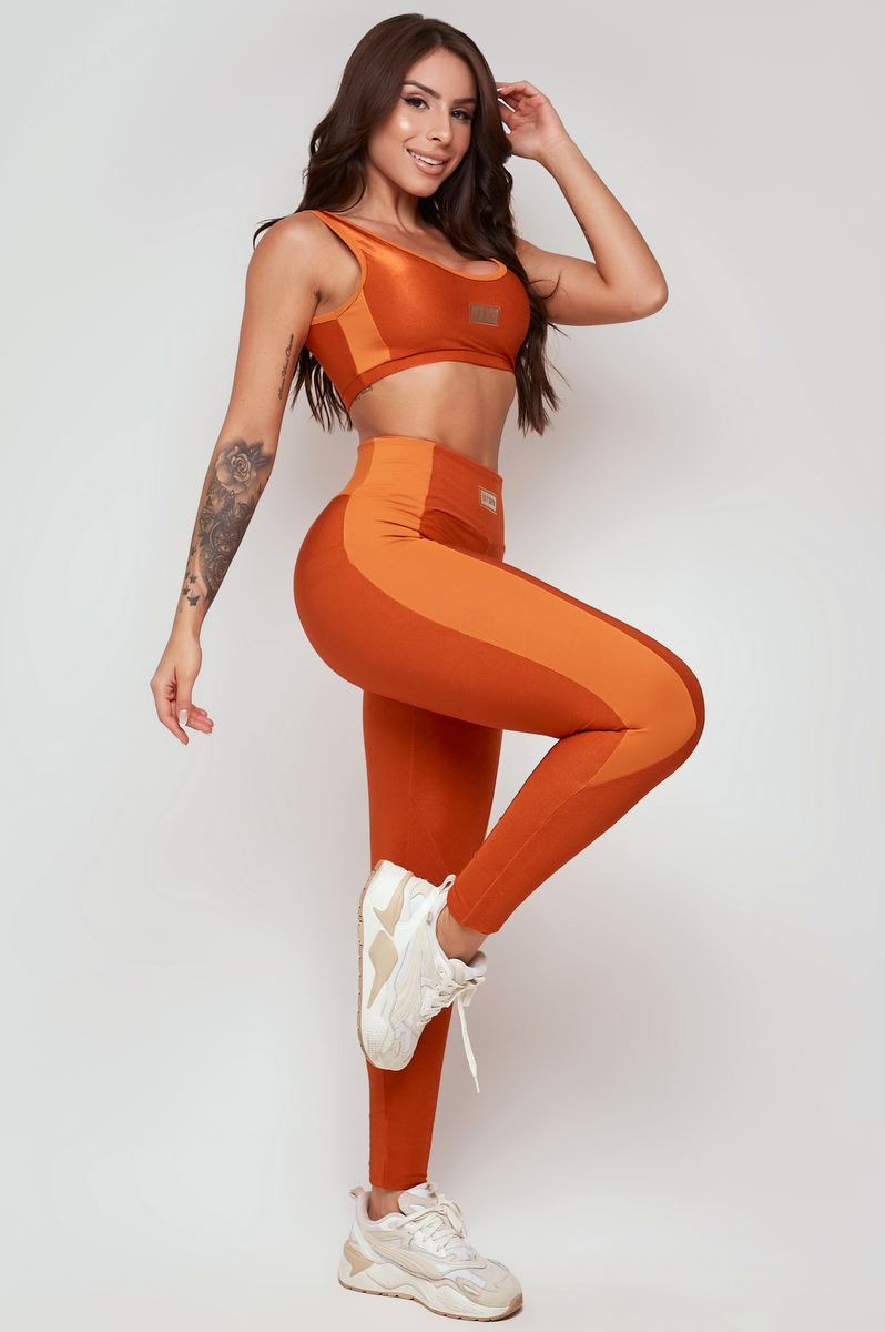 Lets Gym - Ocre Slouch Legging - 2346OC