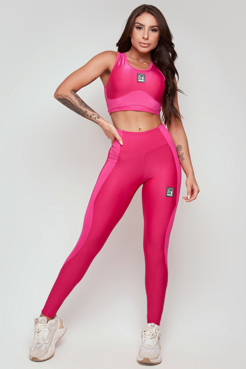 Lets Gym - Legging High Rosa Pink - 2269RP