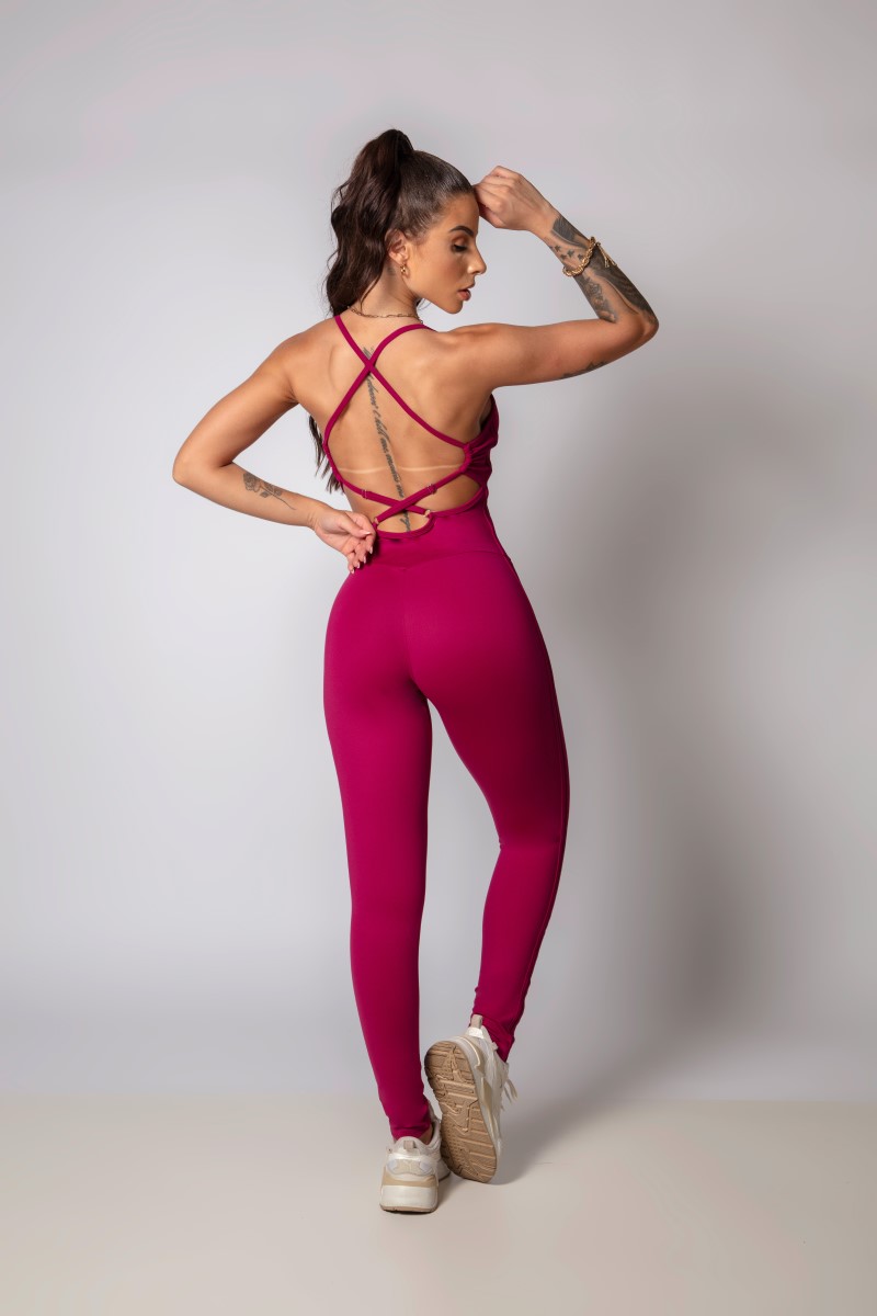 Hipkini - Strong Raspberry Jumpsuit with Silk - 33330379