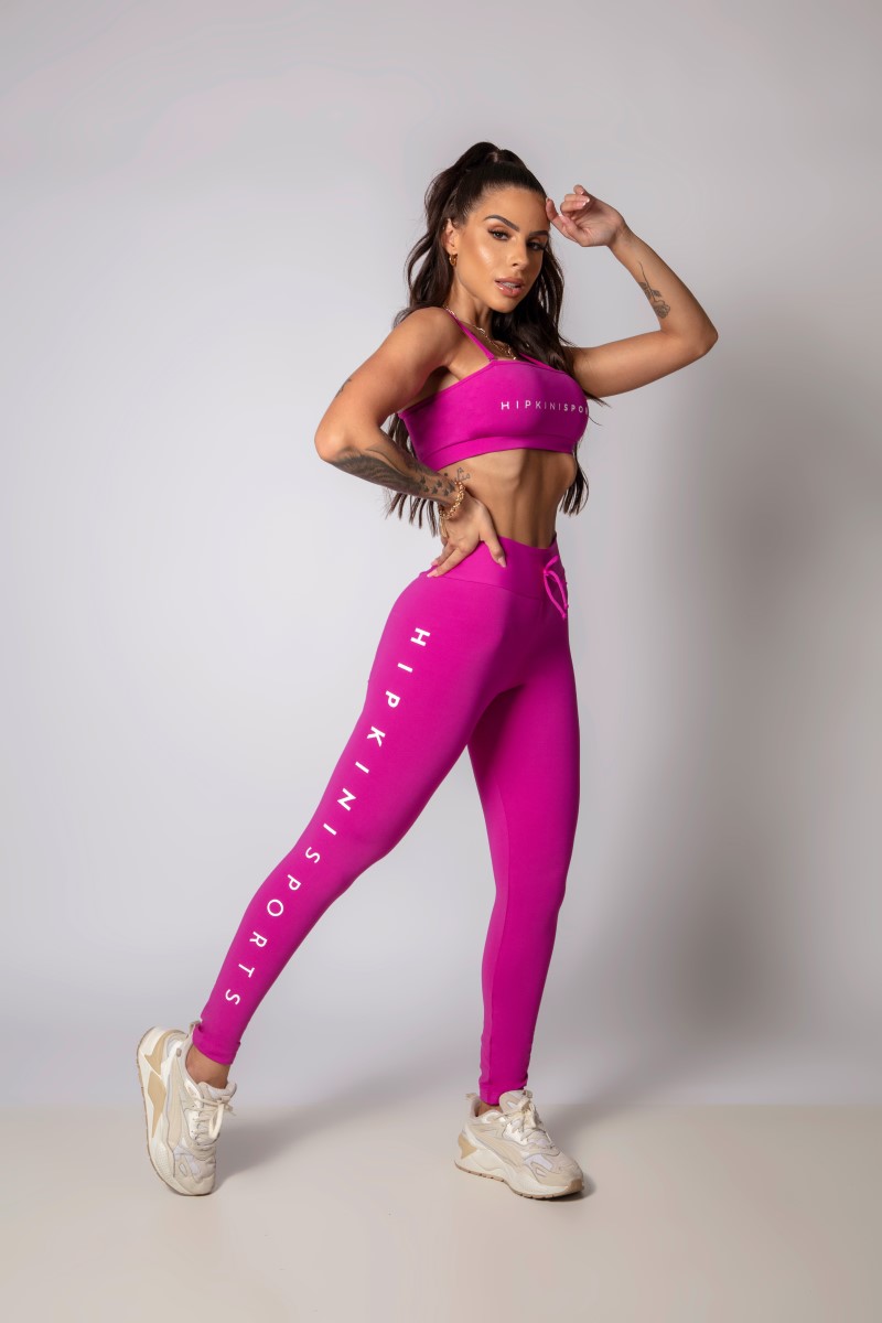 Hipkini - Strong Pink Legging with Side Silk - 33330398