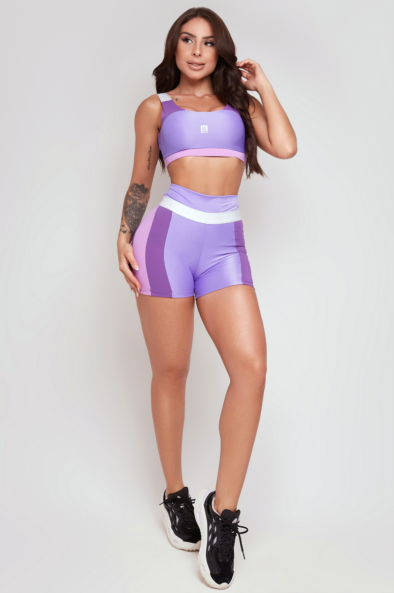 Lets Gym - Short Lumina Lavender - 2318LV