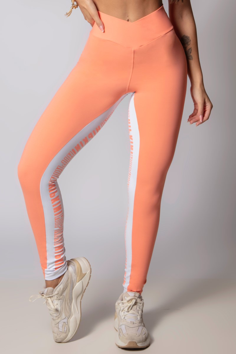 Hipkini - Legging Strong Laranja com Bolso - 33330352