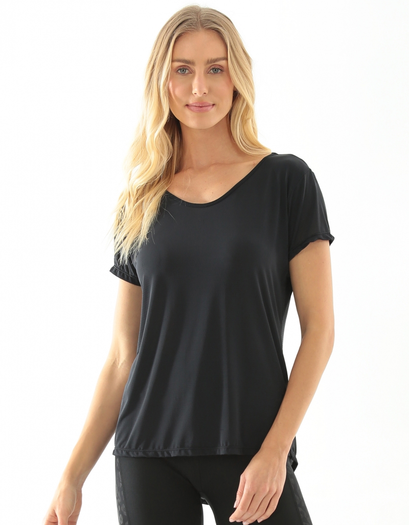 Vestem - Blusa Manga Curta Kerr Preto - BMC552.SP.C0002