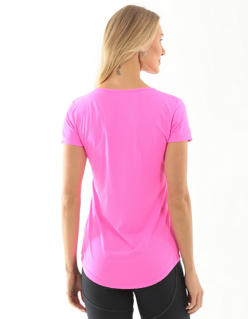 Vestem - Kerr Pink Neon Short Sleeve Shirt - BMC552.SP.C0003