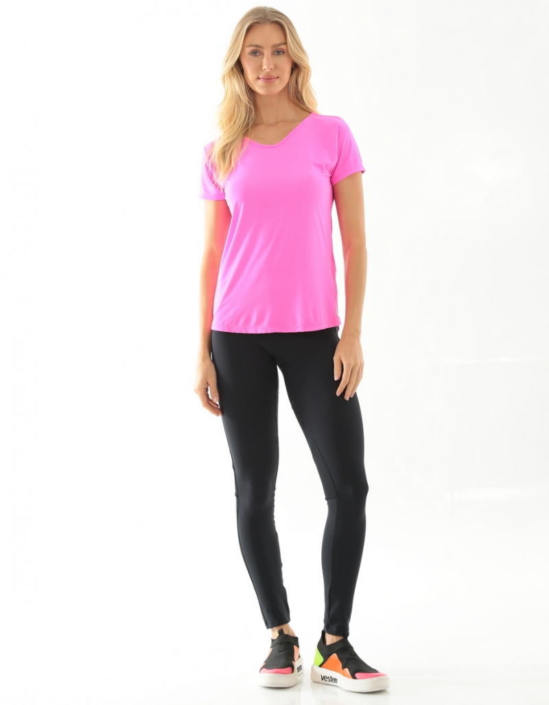 Vestem - Blusa Manga Curta Kerr Pink Neon - BMC552.SP.C0003