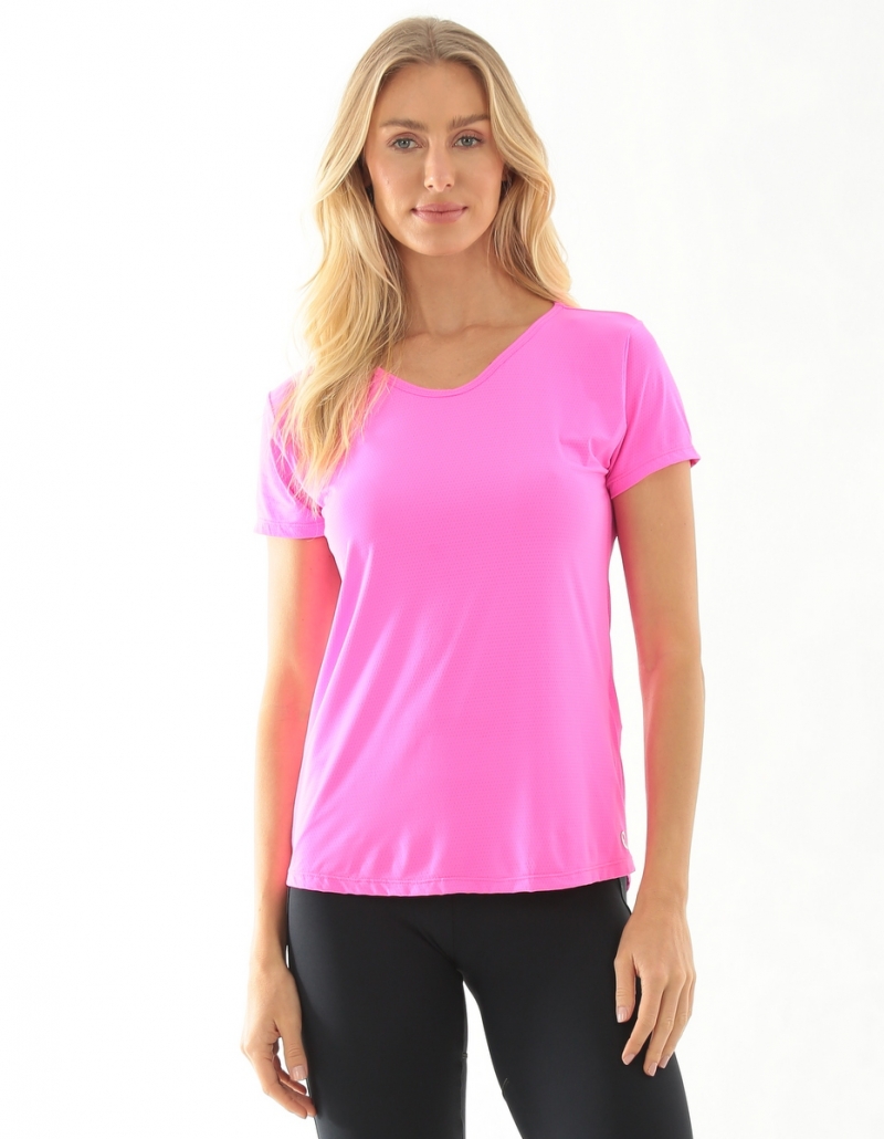 Vestem - Blusa Manga Curta Kerr Pink Neon - BMC552.SP.C0003