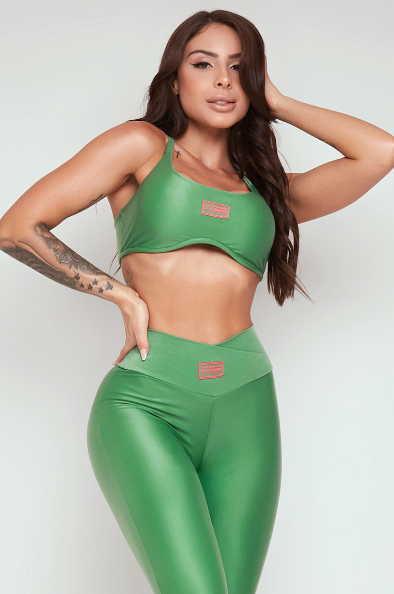 Lets Gym - Olive Green Hardy Top - 2320VDO