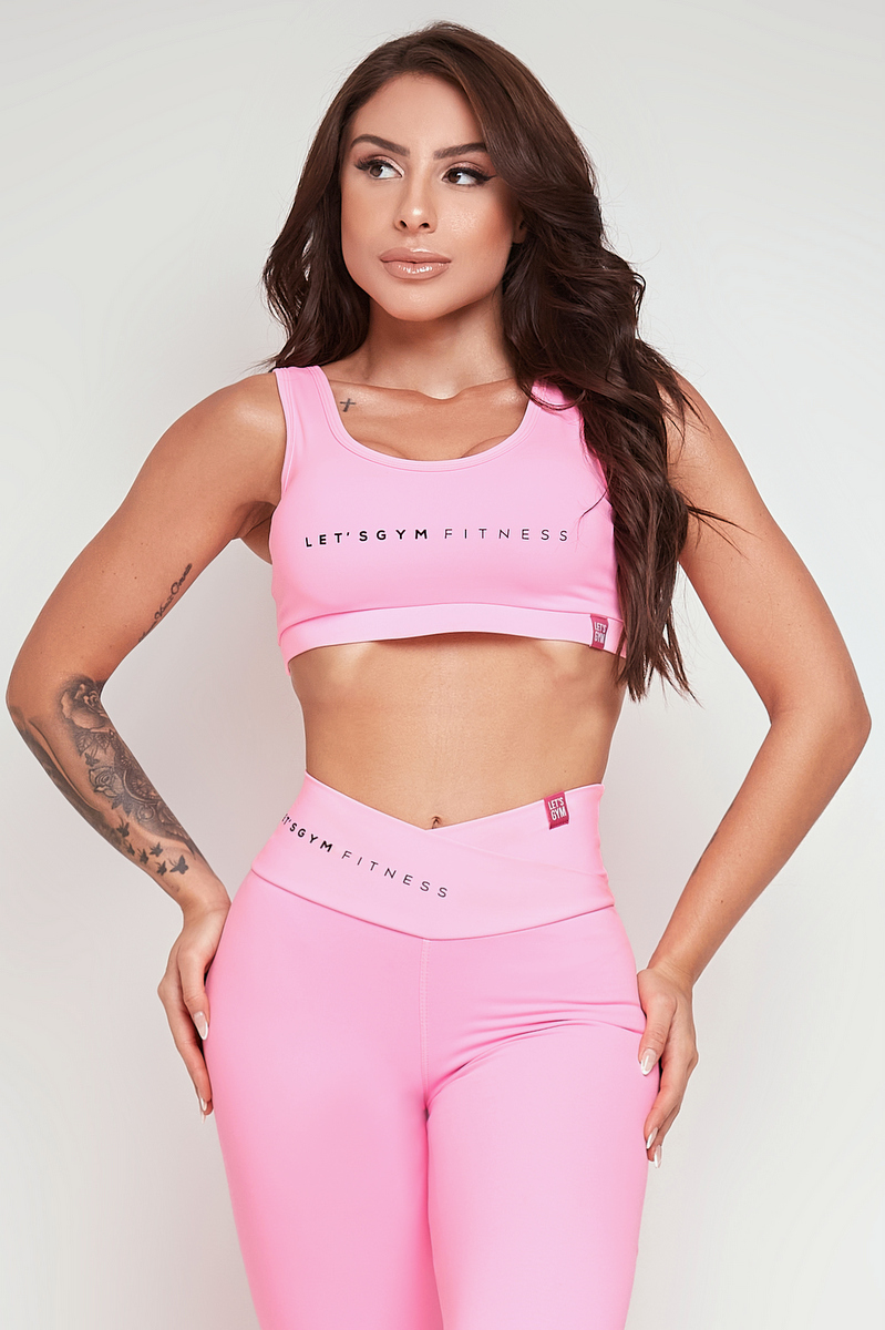 Lets Gym - Top Candy Rosa Neon - 2304RON